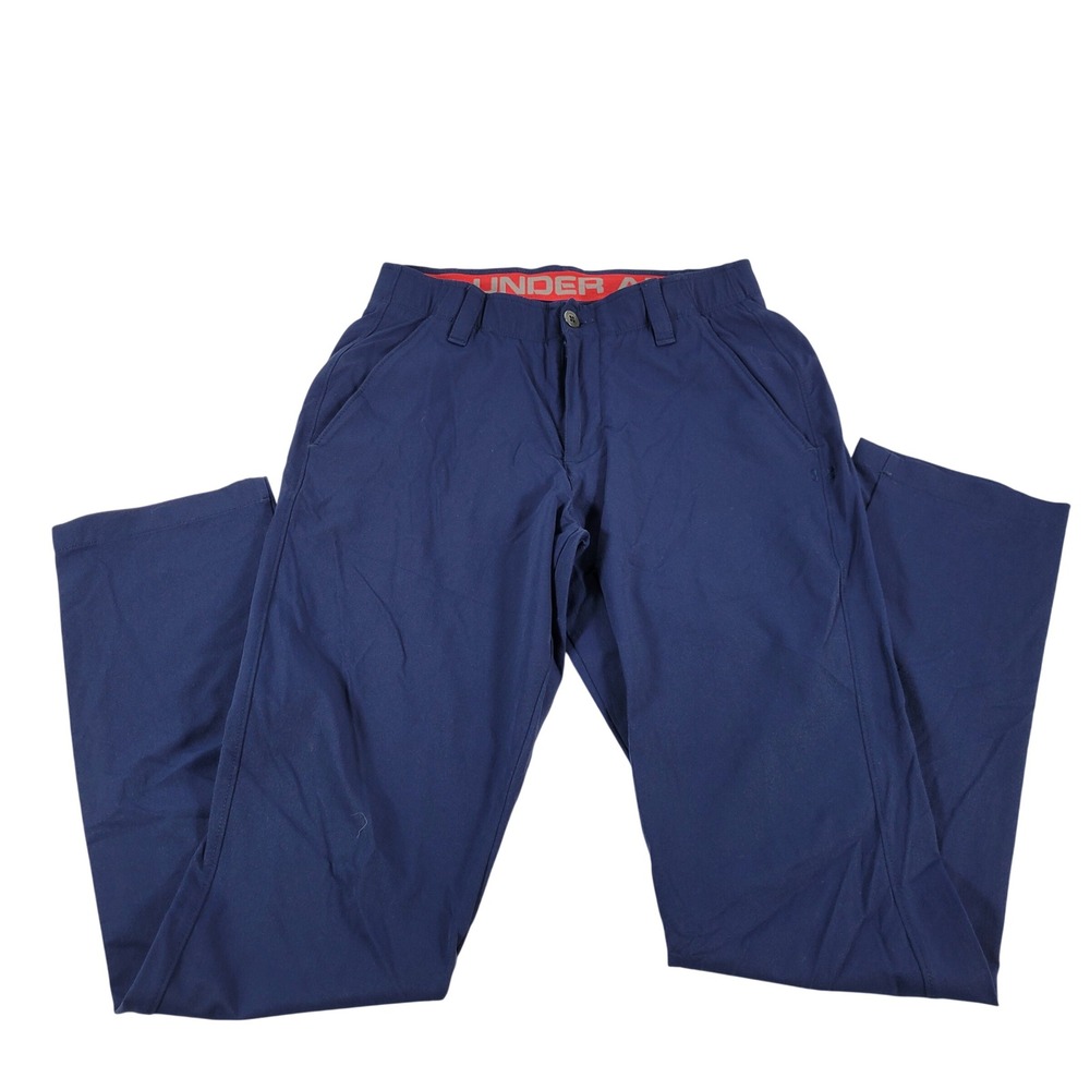 Under‎ Armour Men's Navy Blue Loose Fit Golf Chino Pants Size 30 32
